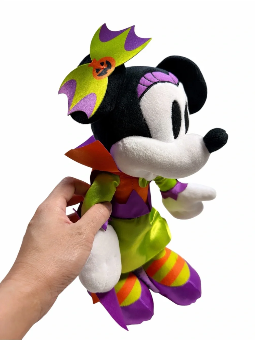 Disney Minnie Mouse Halloween Plush in Purple, Green & Orange